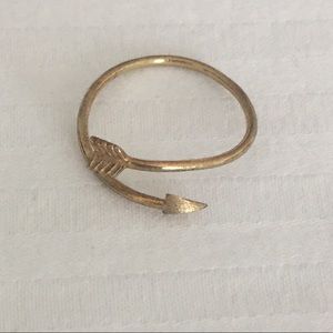 Gold Arrow Open Ring